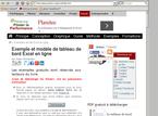 Exemples et modèles de TDB via Excel